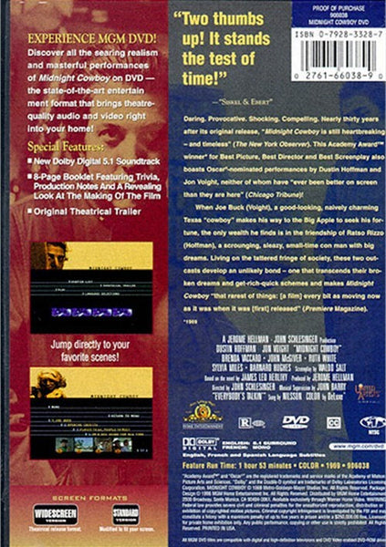 Midnight Cowboy (1969) - Dustin Hoffman  DVD