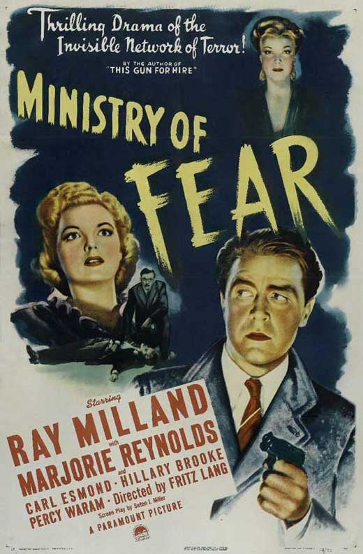 Ministry Of Fear (1944) - Ray Milland    Colorized Version  DVD