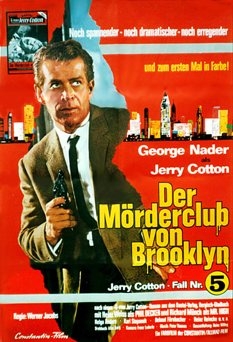 Jerry Cotton : The Murderers Club Of Brooklyn (1967) - George Nader  DVD