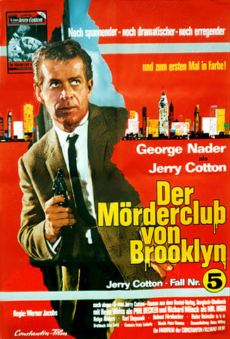 Jerry Cotton : The Murderers Club Of Brooklyn (1967) - George Nader  DVD