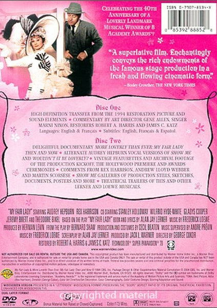 My Fair Lady : 2 Disc Special Edition (1964) - Audrey Hepburn  DVD