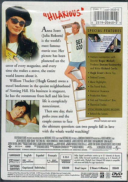 Notting Hill (1999) - Julia Roberts  DVD