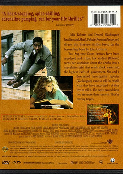 The Pelican Brief (1993) - Denzel Washington. DVD