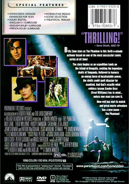The Phantom (1996) - Billy Zane  DVD
