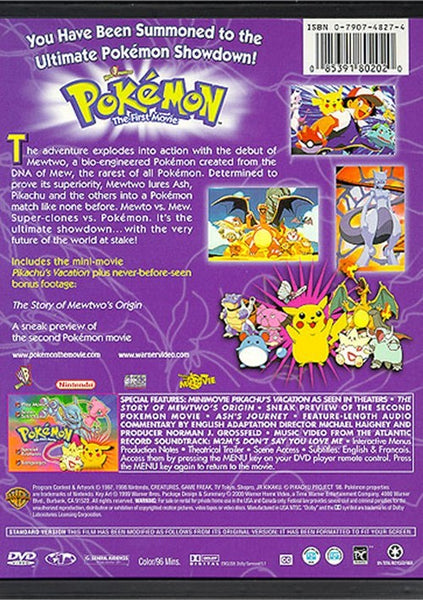 Pokemon - The First Movie (1999)  DVD