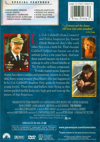 The Presidio (1988) - Sean Connery  DVD
