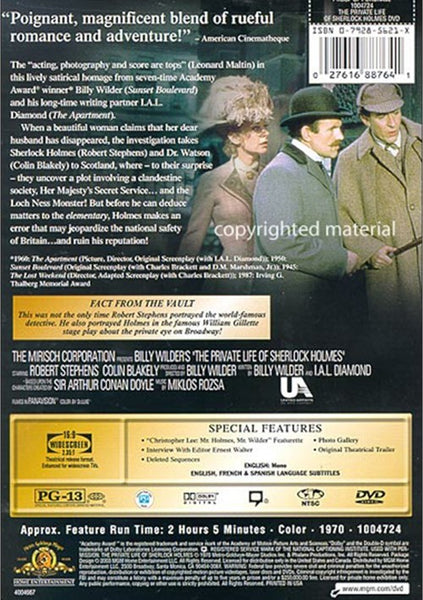 The Private Life Of Sherlock Holmes (1970) - Billy Wilder  DVD