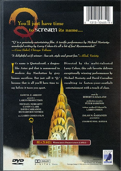 Q : The Winged Serpent (1982) - David Carradine  DVD