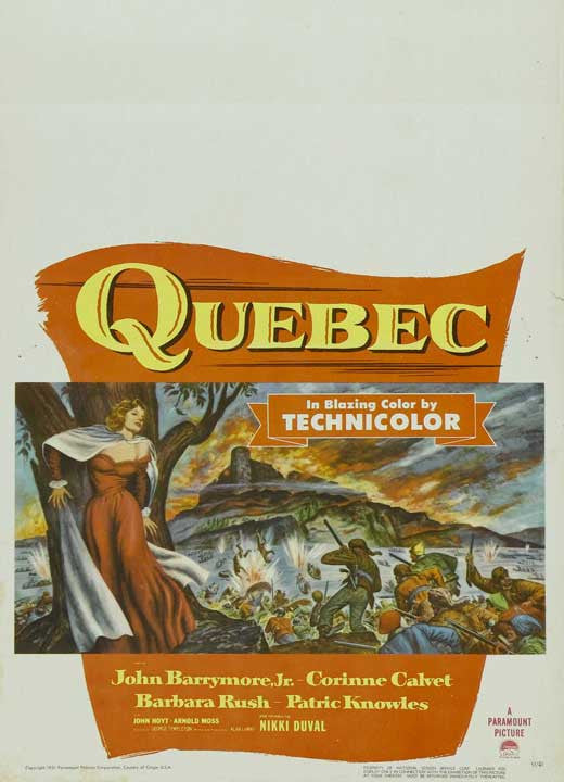 Quebec (1951) - John Drew Barrymore  DVD