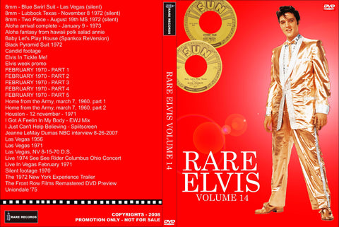 Rare Elvis 14   DVD