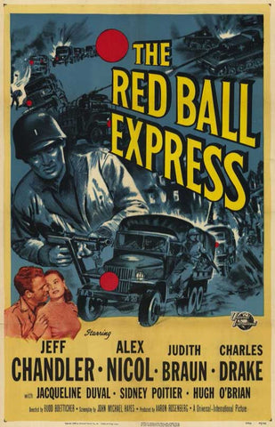 Red Ball Express (1952) - Jeff Chandler  Colorized Version