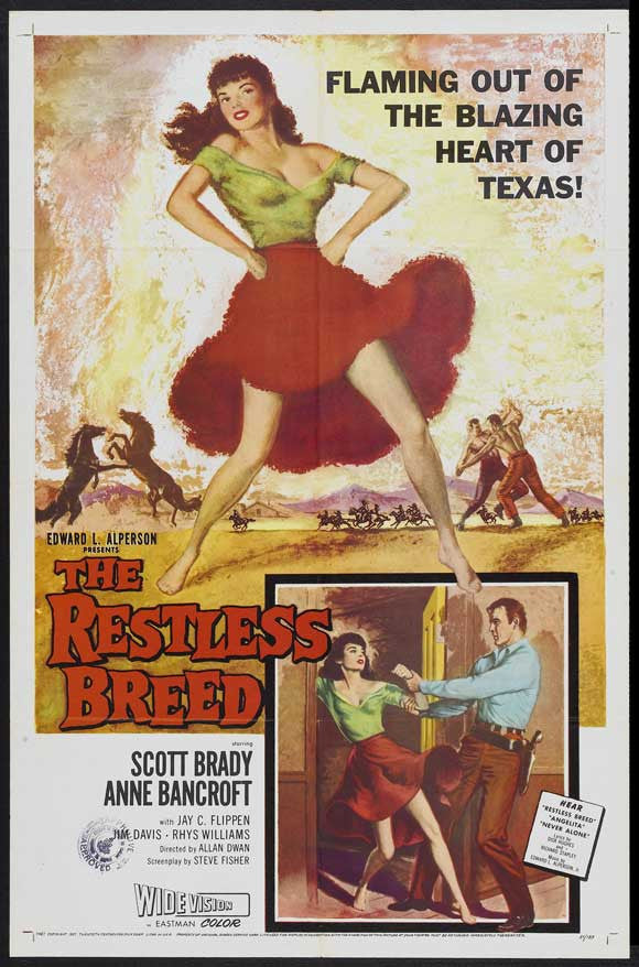 The Restless Breed (1957) - Anne Bancroft  DVD
