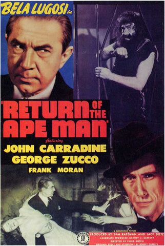 Return Of The Ape Man (1944) - Bela Lugosi  DVD