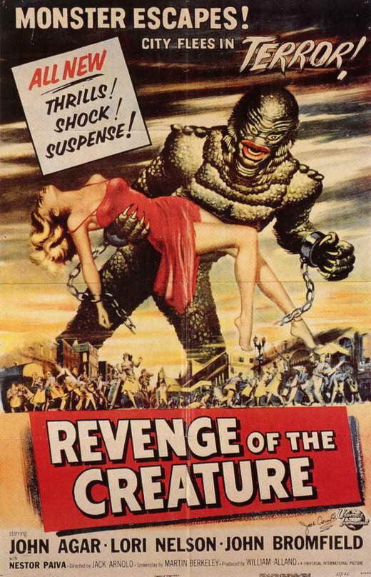 Revenge Of The Creature (1955) - John Agar  DVD Colorized Version