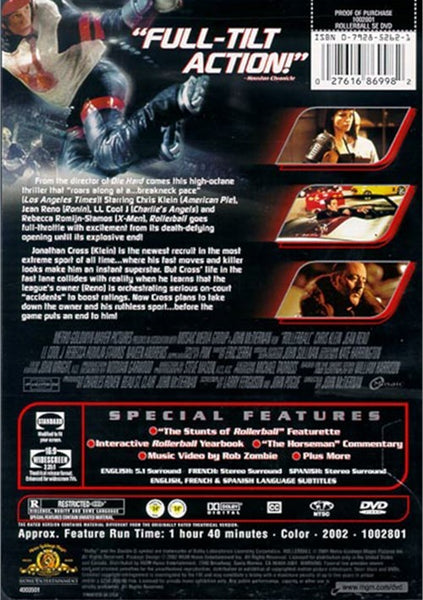 Rollerball (2002) - Chris Klein  DVD