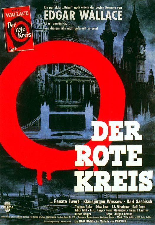 Edgar Wallace : Der Rote Kreis (1960)  DVD
