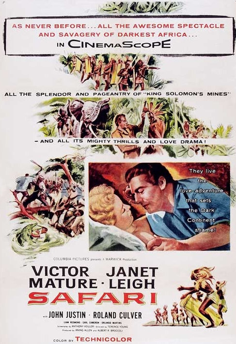 Safari (1956) - Victor Mature  DVD