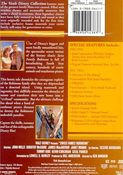 Swiss Family Robinson (1960) - John Mills  THX  DVD