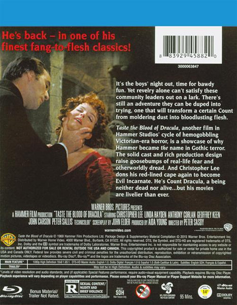 Taste The Blood Of Dracula (1969) - Christopher Lee Blu-ray