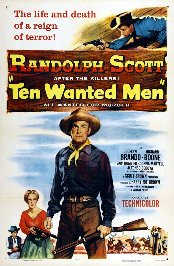 Ten Wanted Men (1954) - Randolph Scott  DVD