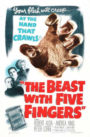 The Beast With Five Fingers (1946) - Peter Lorre  Colorized Version
