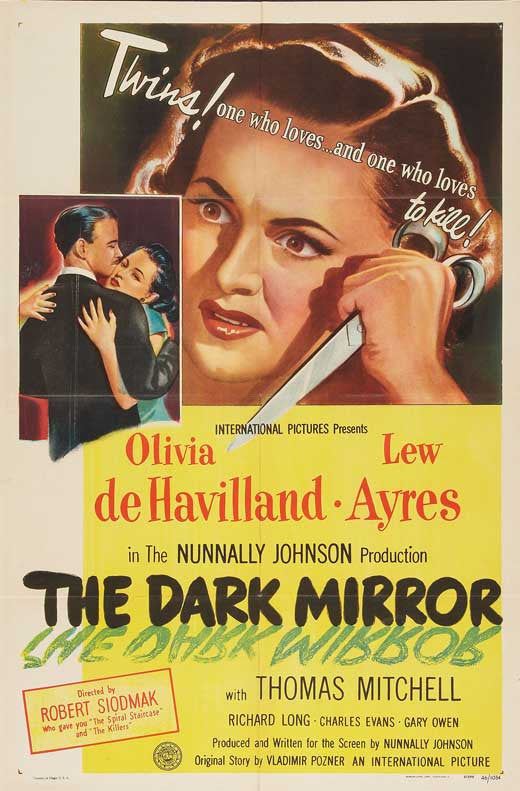 The Dark Mirror (1946) - Olivia De Havilland  DVD