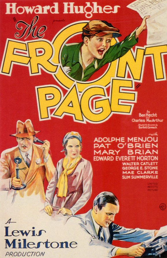 The Front Page (1931) - Adolphe Menjou  DVD