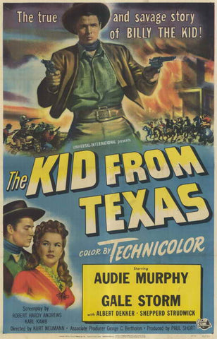 The Kid From Texas (1950) - Audie Murphy  DVD