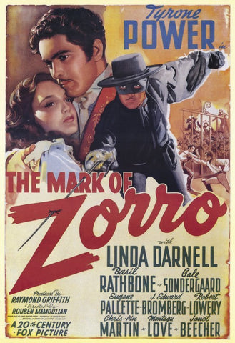 The Mark Of Zorro (1940) - Tyrone Power  Colorized  DVD