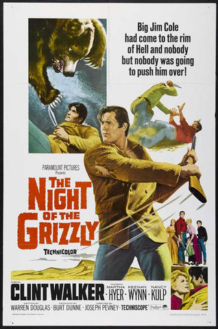 The Night Of The Grizzly (1966) - Clint Walker  DVD