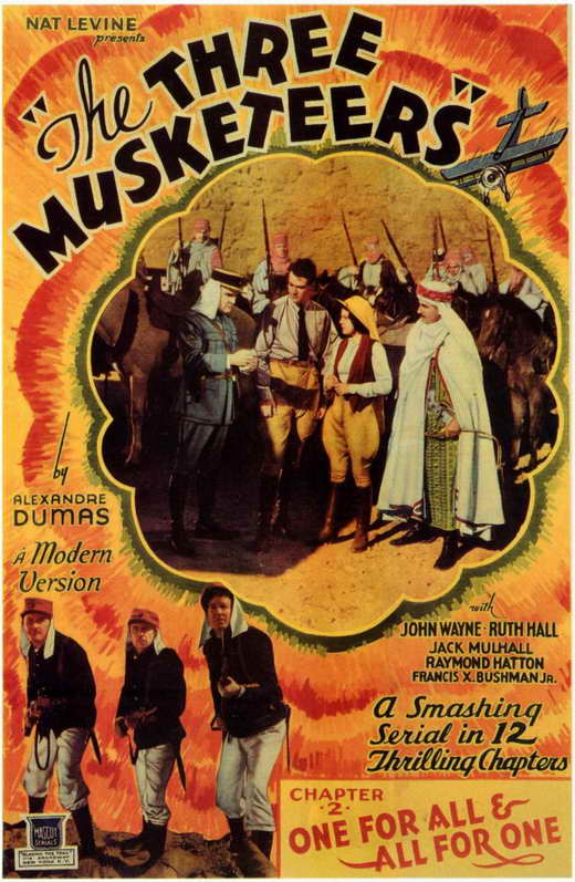 The Three Musketeers : The Complete Serial (1933) - John Wayne  DVD