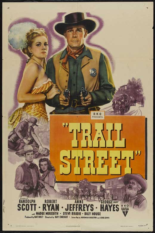 Trail Street (1947) - Randolph Scott  Colorized Version DVD