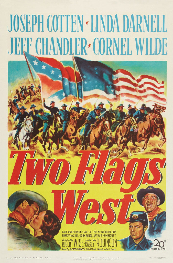 Two Flags West (1950) - Joseph Cotten  DVD  Colorized Version