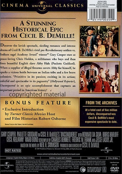Unconquered (1947) - Gary Cooper  DVD