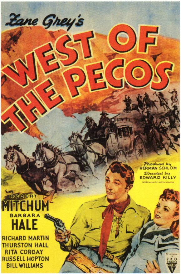 West Of The Pecos (1945) - Robert Mitchum  DVD