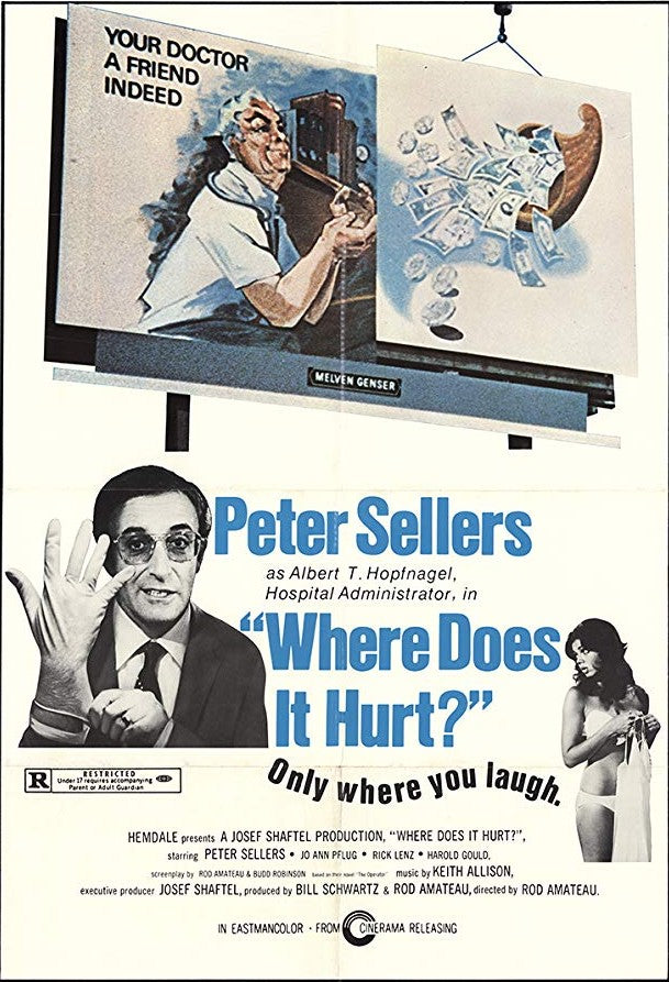 Where Does It Hurt ? (1972) - Peter Sellers  DVD