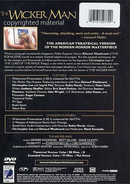 The Wicker Man : Collector´s Edition (1973) - Christopher Lee (2 DVD Set)