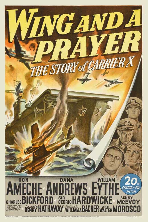 Wing And A Prayer (1944) - Don Ameche  DVD  Colorized Version