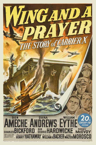 Wing And A Prayer (1944) - Don Ameche   Colorized Version  DVD