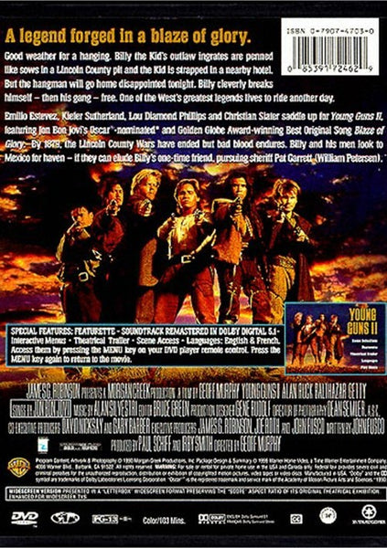 Young Guns 2 (1990) - Kiefer Sutherland  DVD